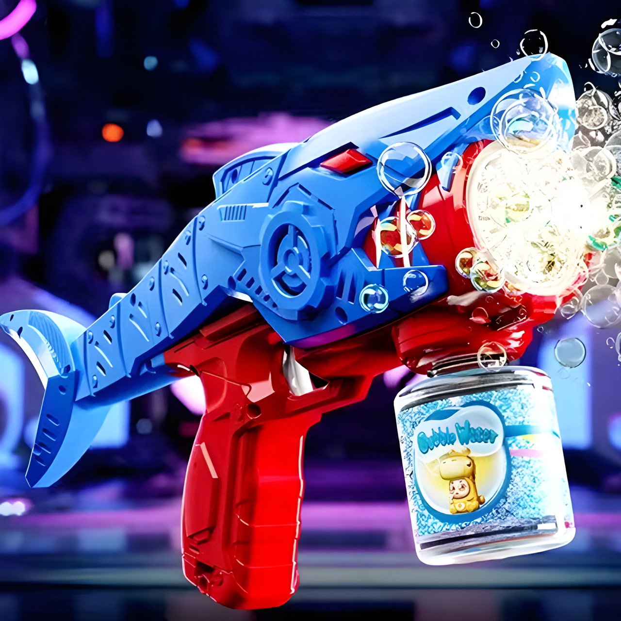 33 HOLES SHARK BUBBLE GUN TOY