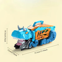 Thumbnail for 2 IN 1 DINOSAUR TRANSPORT TRUCK TRACK SET
