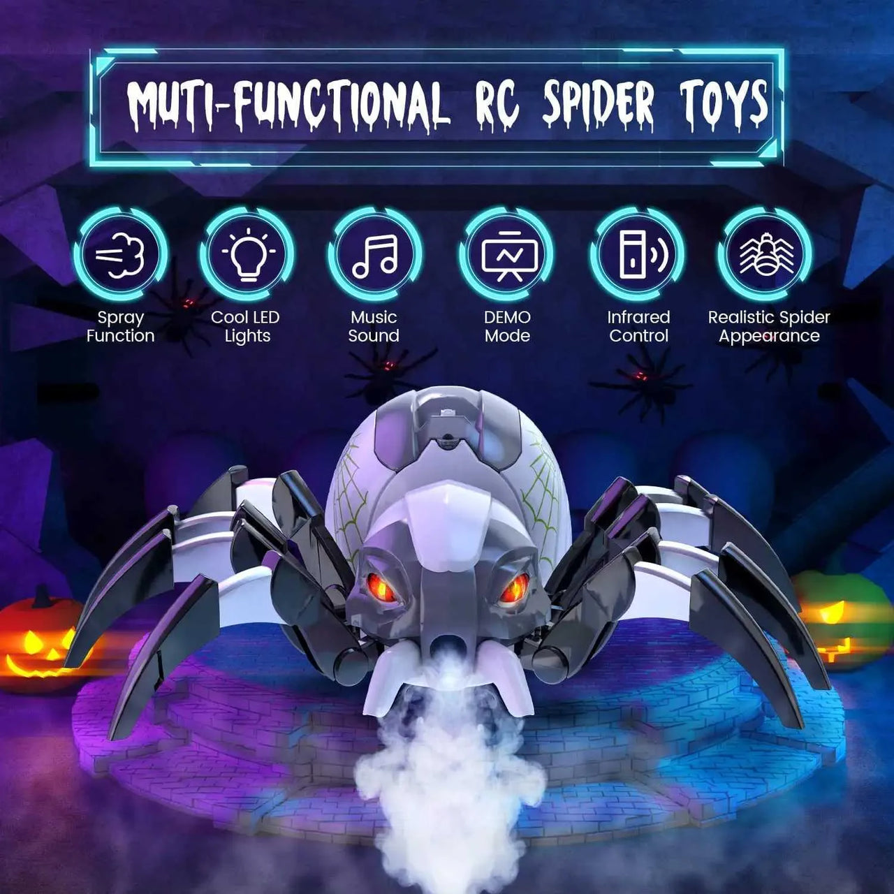 REMOTE CONTROL SPIDER ROBOT TOY