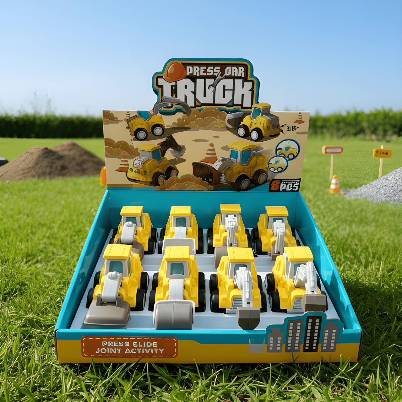 PRESS & GO CONSTRUCTION TRUCK SET ( PACK OF 1 )