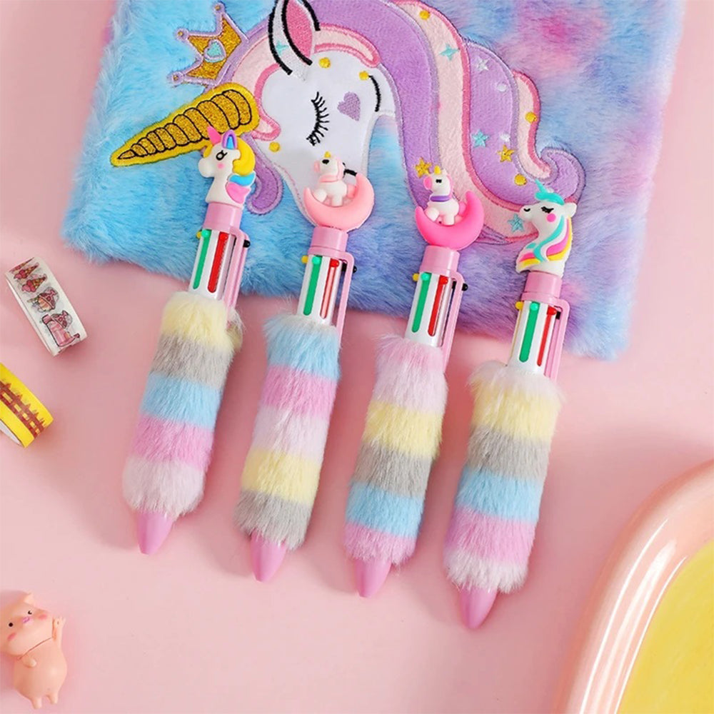 6 IN 1 UNICORN RAINBOW PEN