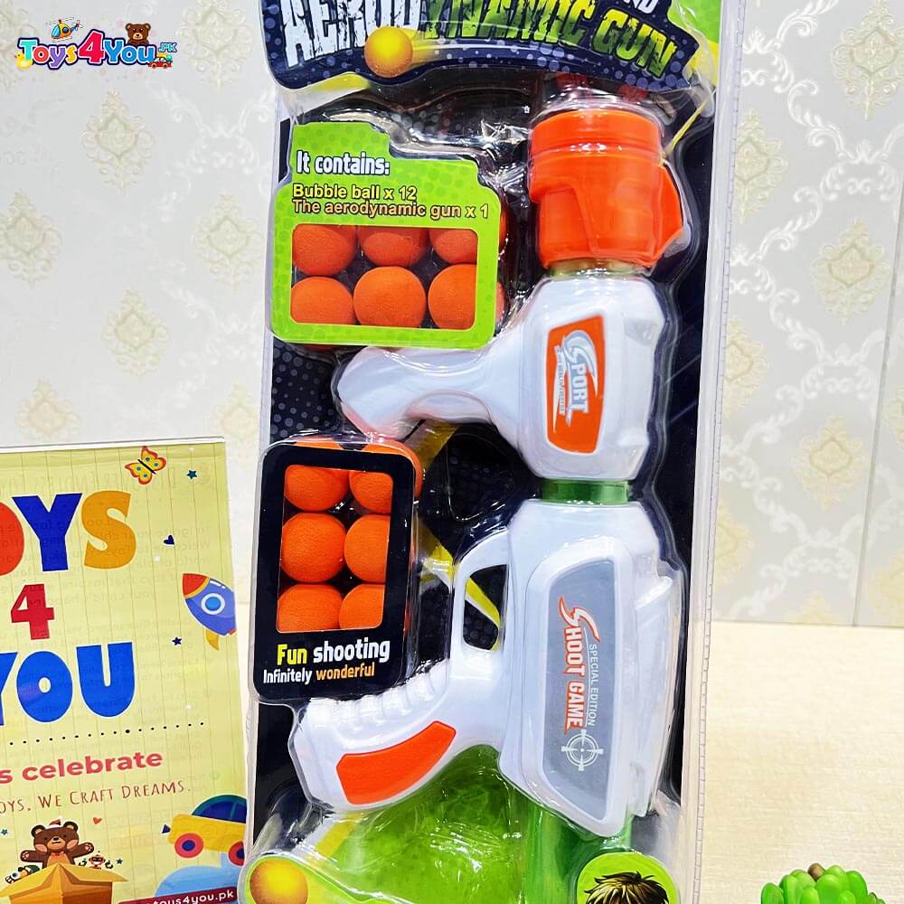 KIDS BIG SHOOT ACTION GUN WITH SOFT BALLS