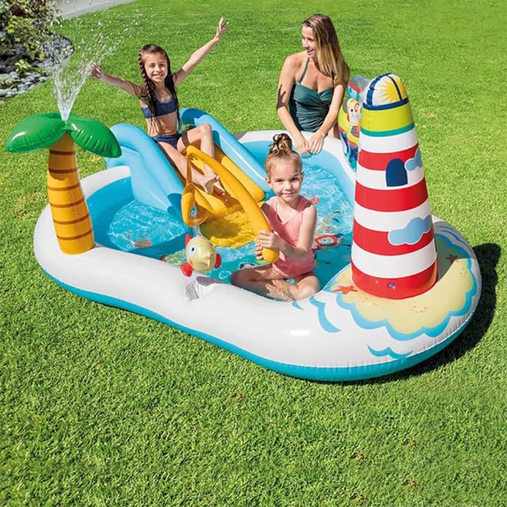 INTEX FISHING FUN PLAY CENTER INFLATABLE KIDDIE POOL - 57162