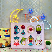 Thumbnail for BABY RATTLE & TEETHER - 8 PCS