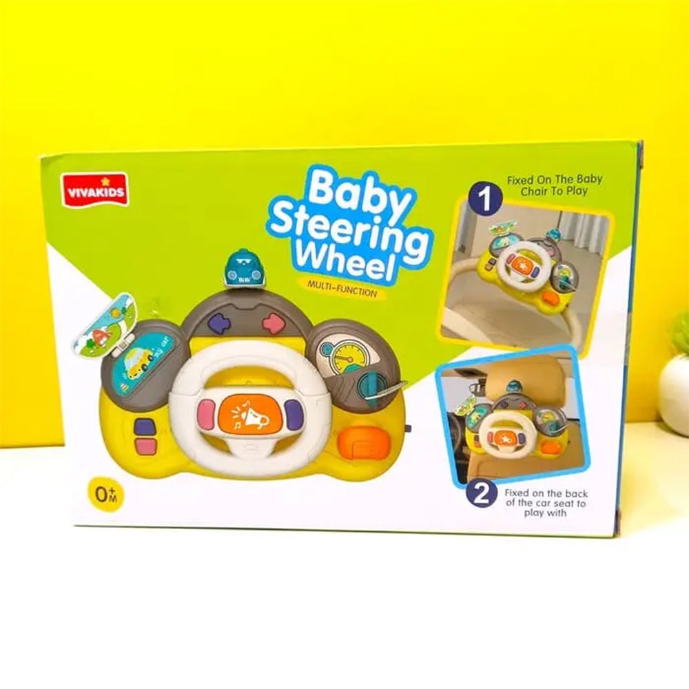 FULLY FUNCTIONAL MUSICAL STEERING WHEEL FOR KIDS