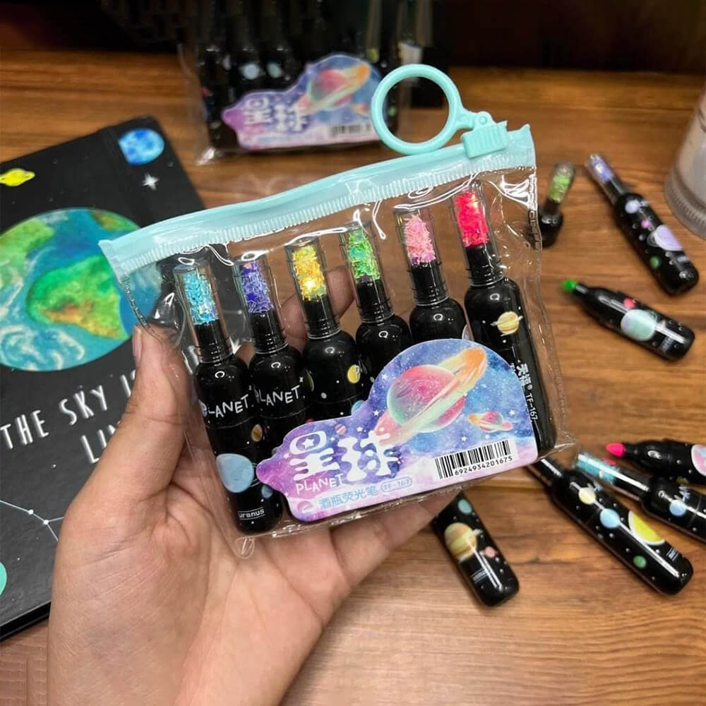 SPACE HIGHLIGHTER FOR KIDS - 6 PCS