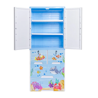 Thumbnail for KIDS & BABIES STORAGE HOME BOX WITH HANGING & SHELVES - 3 DRAWERS - OCEAN BLUE