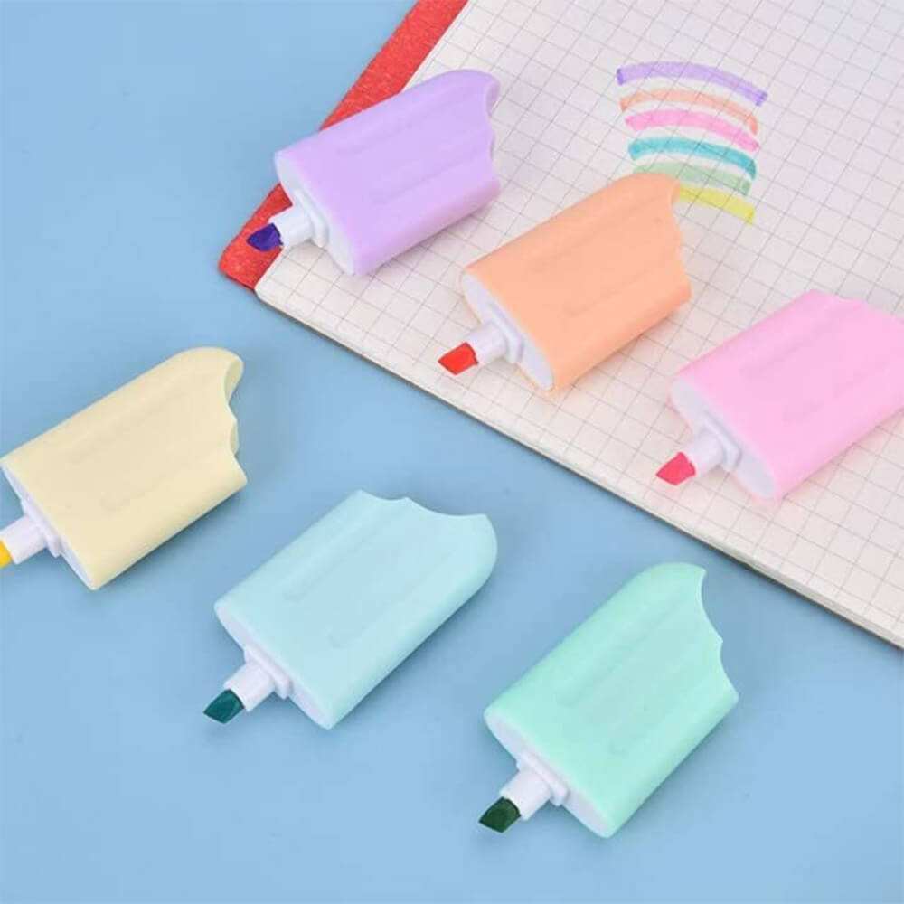 COLORFUL HIGHLIGHTER FOR KIDS - 6 PCS