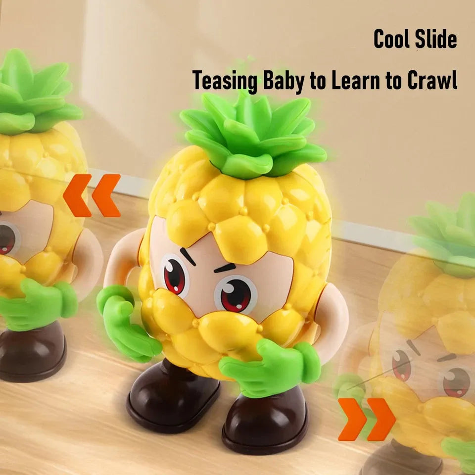 DANCING PINEAPPLE WALKING WITH MUSIC