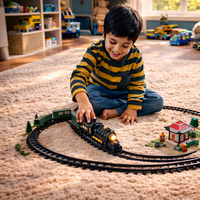 Thumbnail for CLASSIC ELECTRIC TRAIN SET – DIY LIGHT & SMOKE TRAIN ADVENTURE