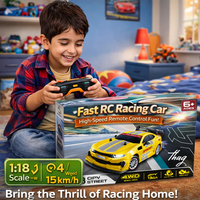 Thumbnail for 1:18 REMOTE CONTROL DRIFT RACING CAR – 4WD HIGH-SPEED STREET RACER