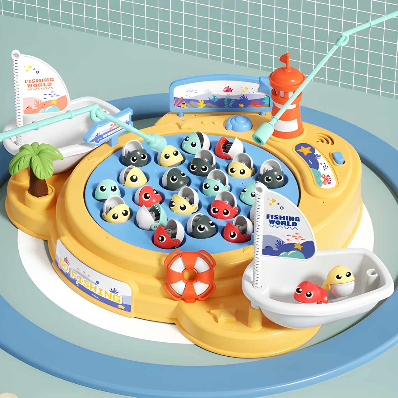 MAGNETIC FISHING WORLD PLAYSET FOR KIDS