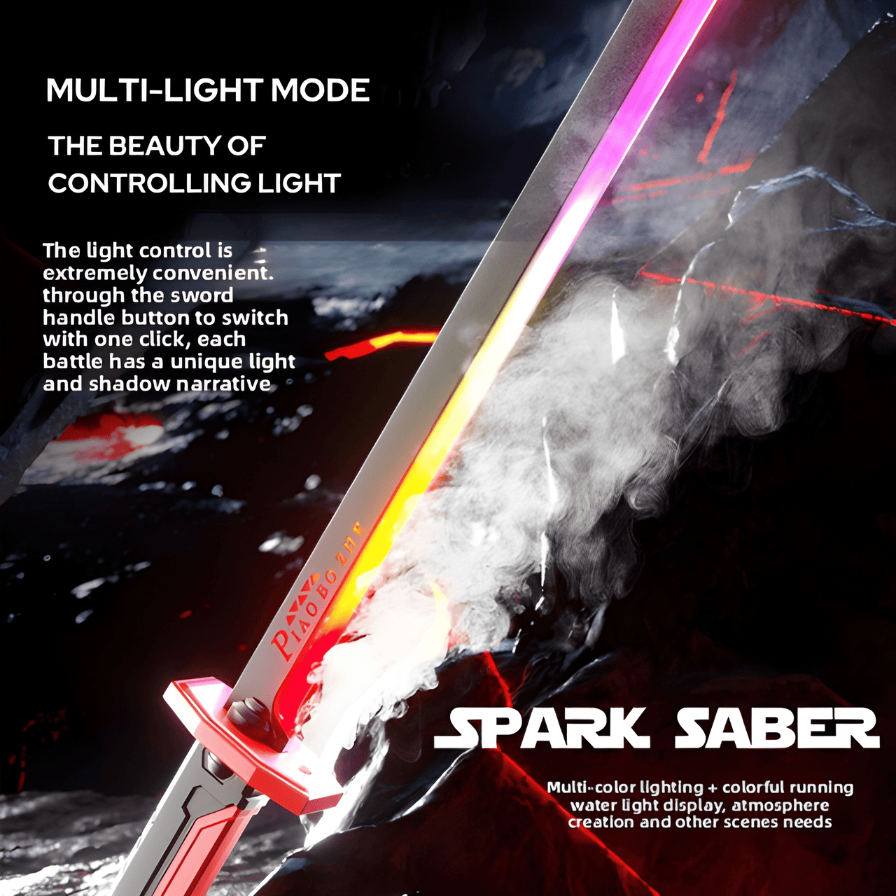 SPARKBLADE LED SWORD WITH SMOKE & SPARK EFFECT