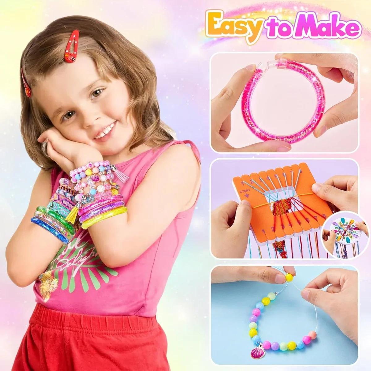 JEWELRY DESIGNER KIT – CREATE YOUR OWN SPARKLY BRACELETS & RINGS