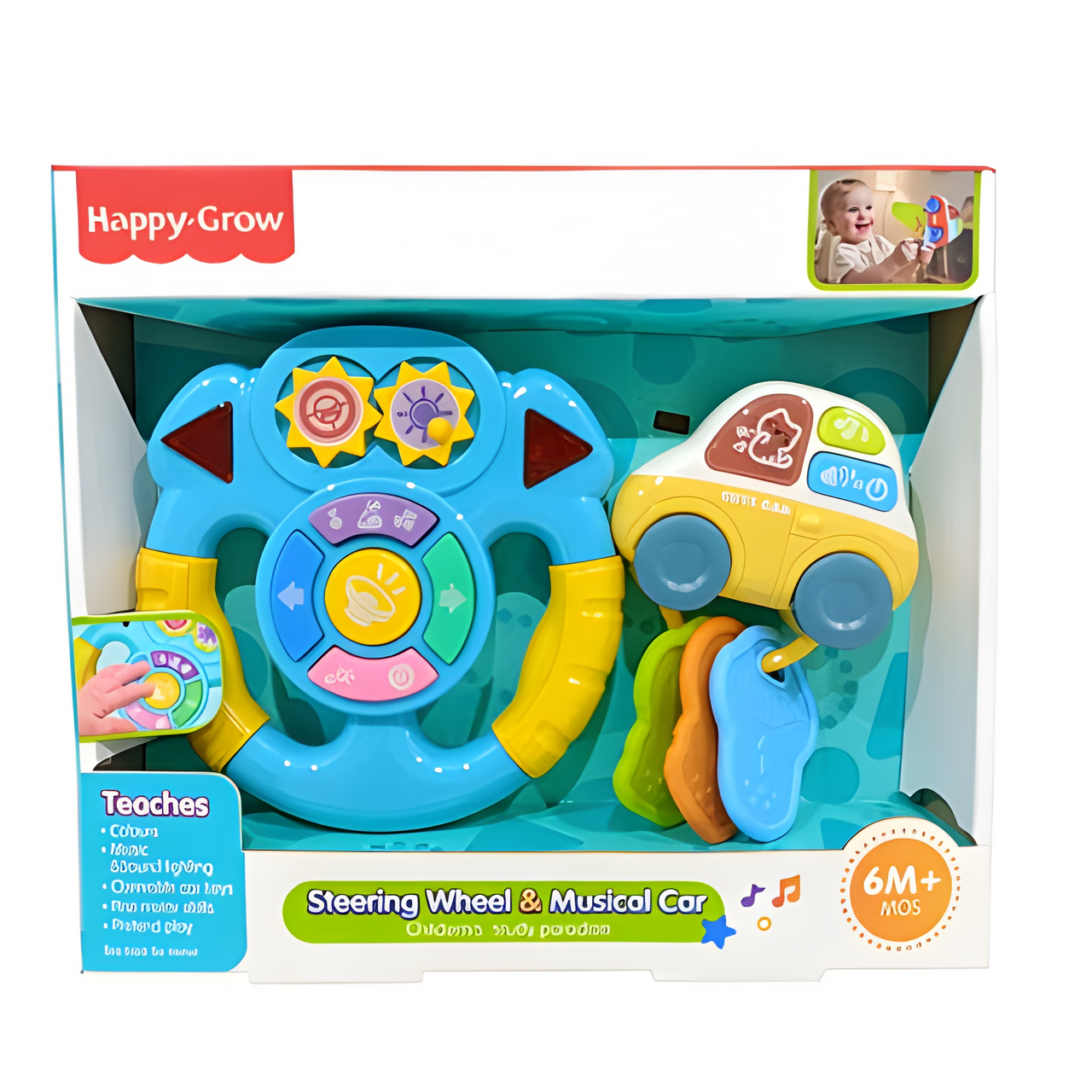 INTERACTIVE MUSICAL STERRING WHEEL & KEY SET