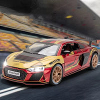 Thumbnail for 1:24 AUDI R8 IRON GTR SPORT CAR ALLOY DIECAST MODEL