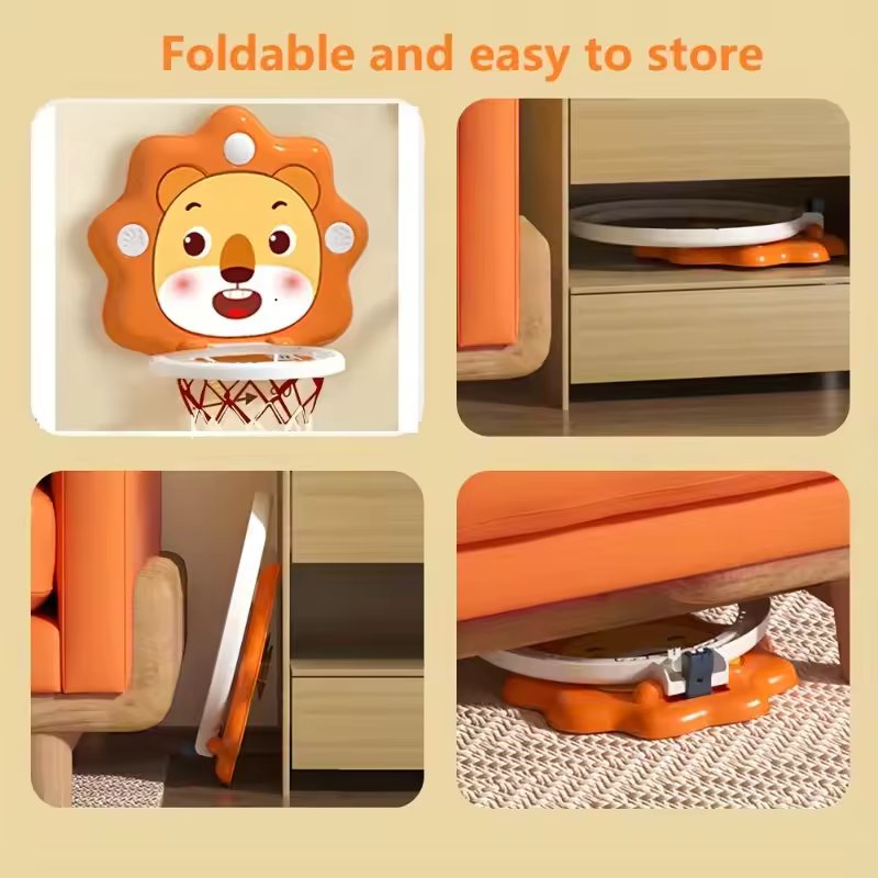 MINI CARTOON ANIMAL BASKETBALL SET