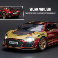 Thumbnail for 1:24 AUDI R8 IRON GTR SPORT CAR ALLOY DIECAST MODEL