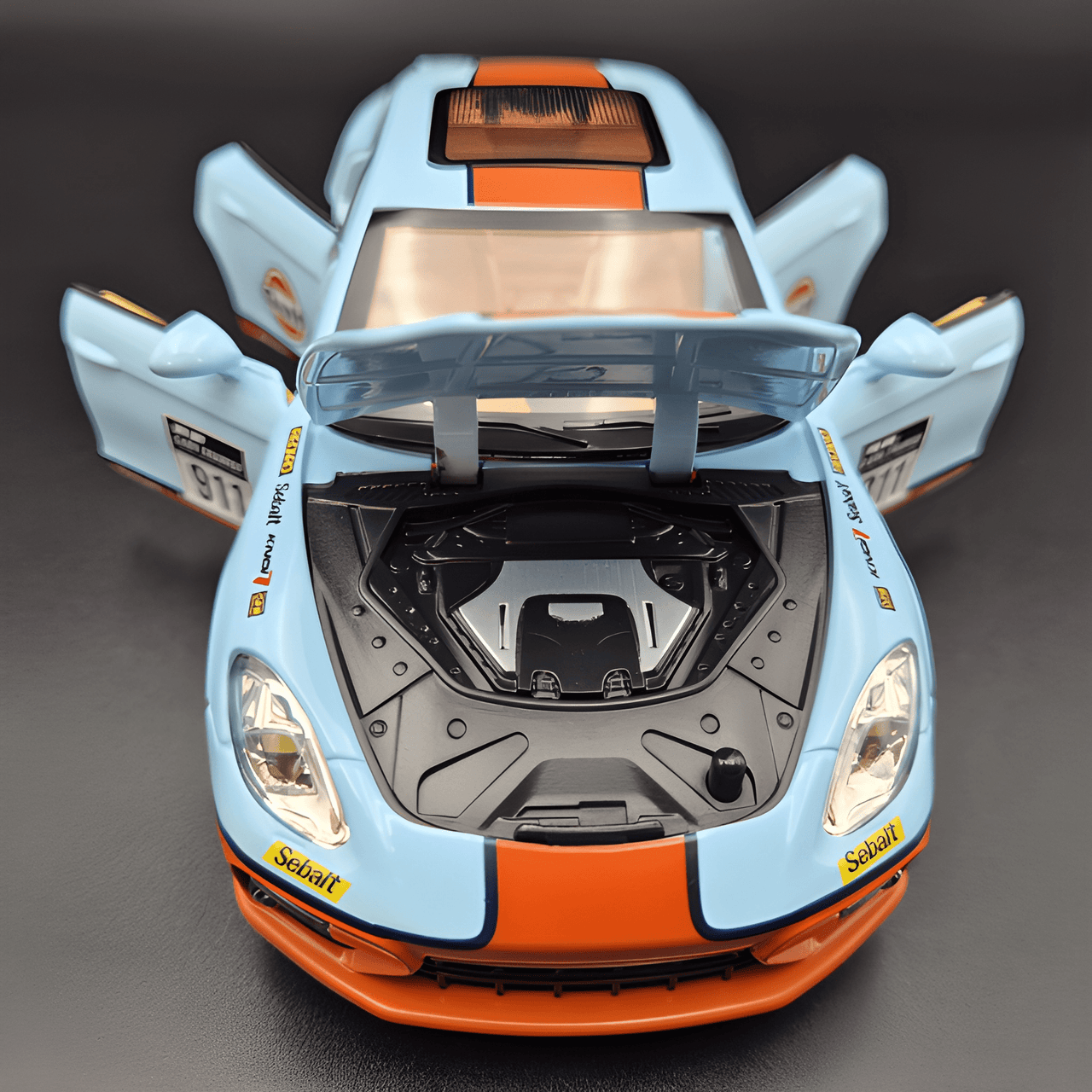 1:24 PORSCHE PANAMERA S GULF BLUE ALLOY DIE CAST MODEL