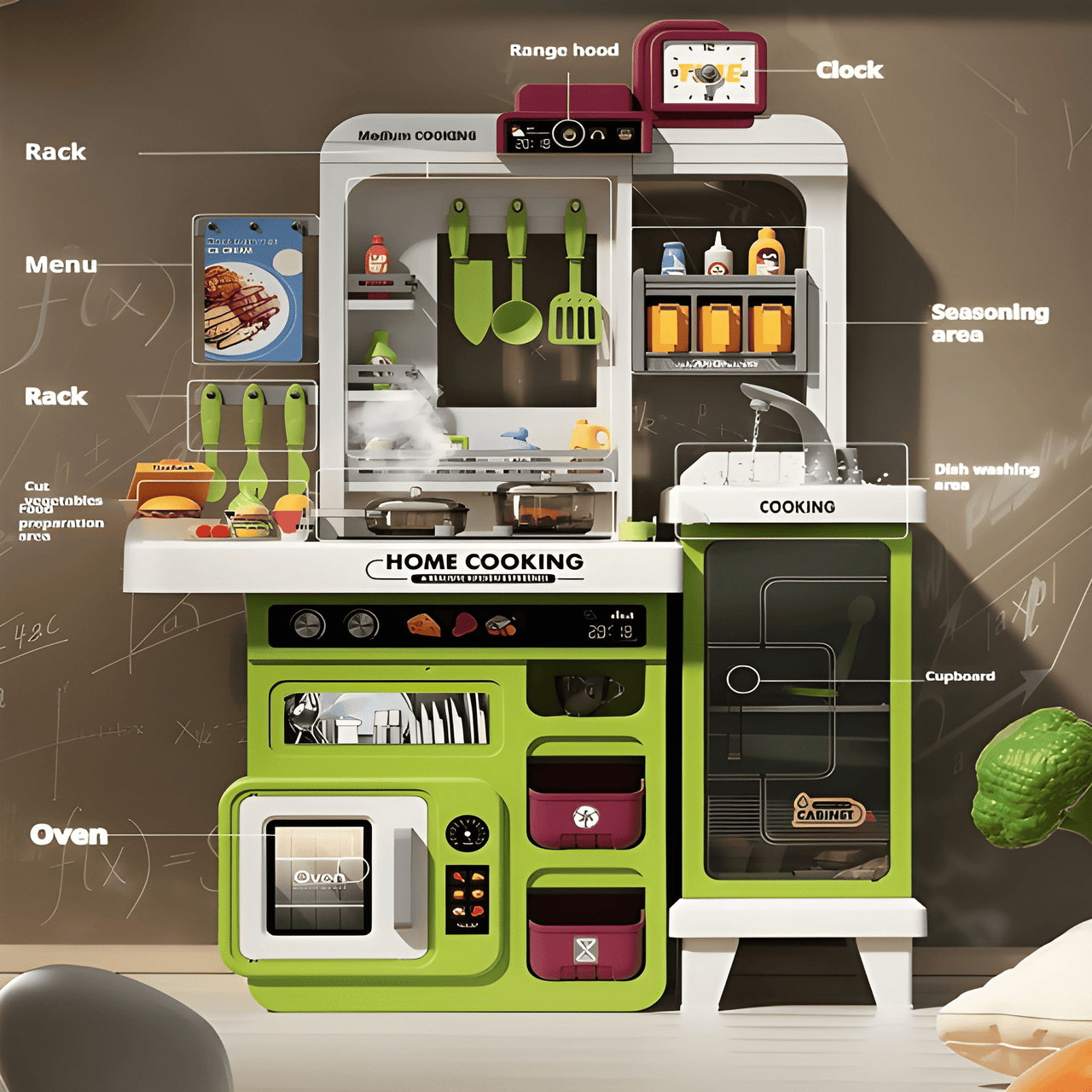 BIG SIZE DREAM KITCHEN SET FOR KIDS