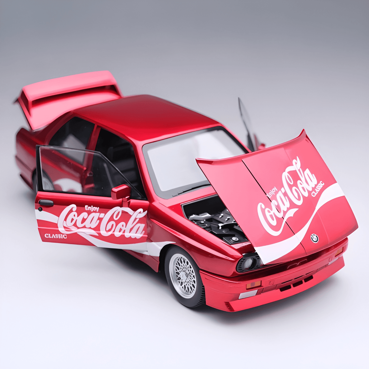 1:24 BMW M3 CLASSIC RED ALLOY DIECAST MODEL CAR