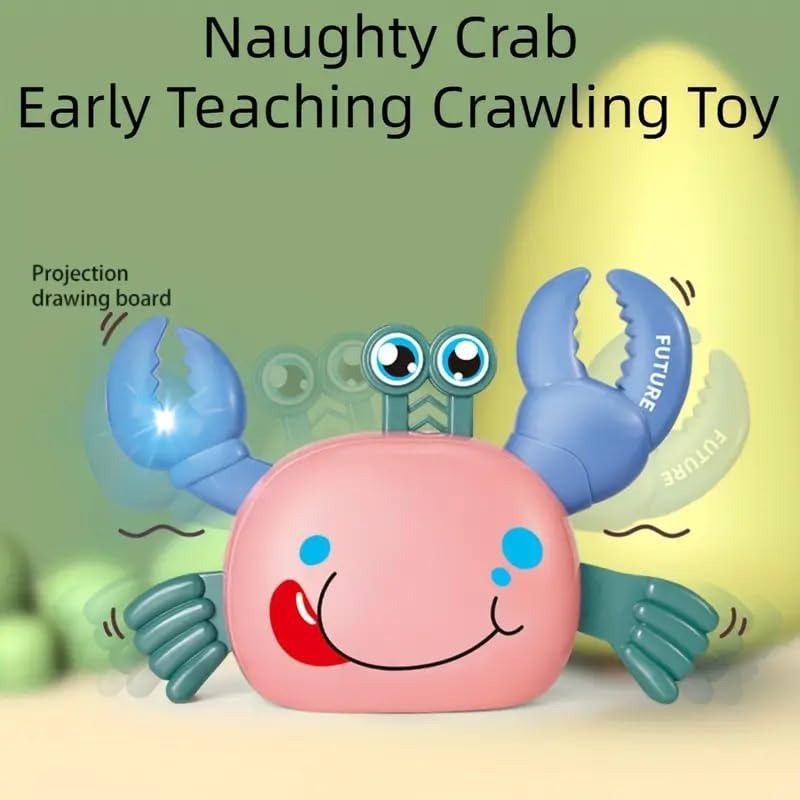 CRAWLING CRAB WITH LIGHT & MUSIC FOR KIDS