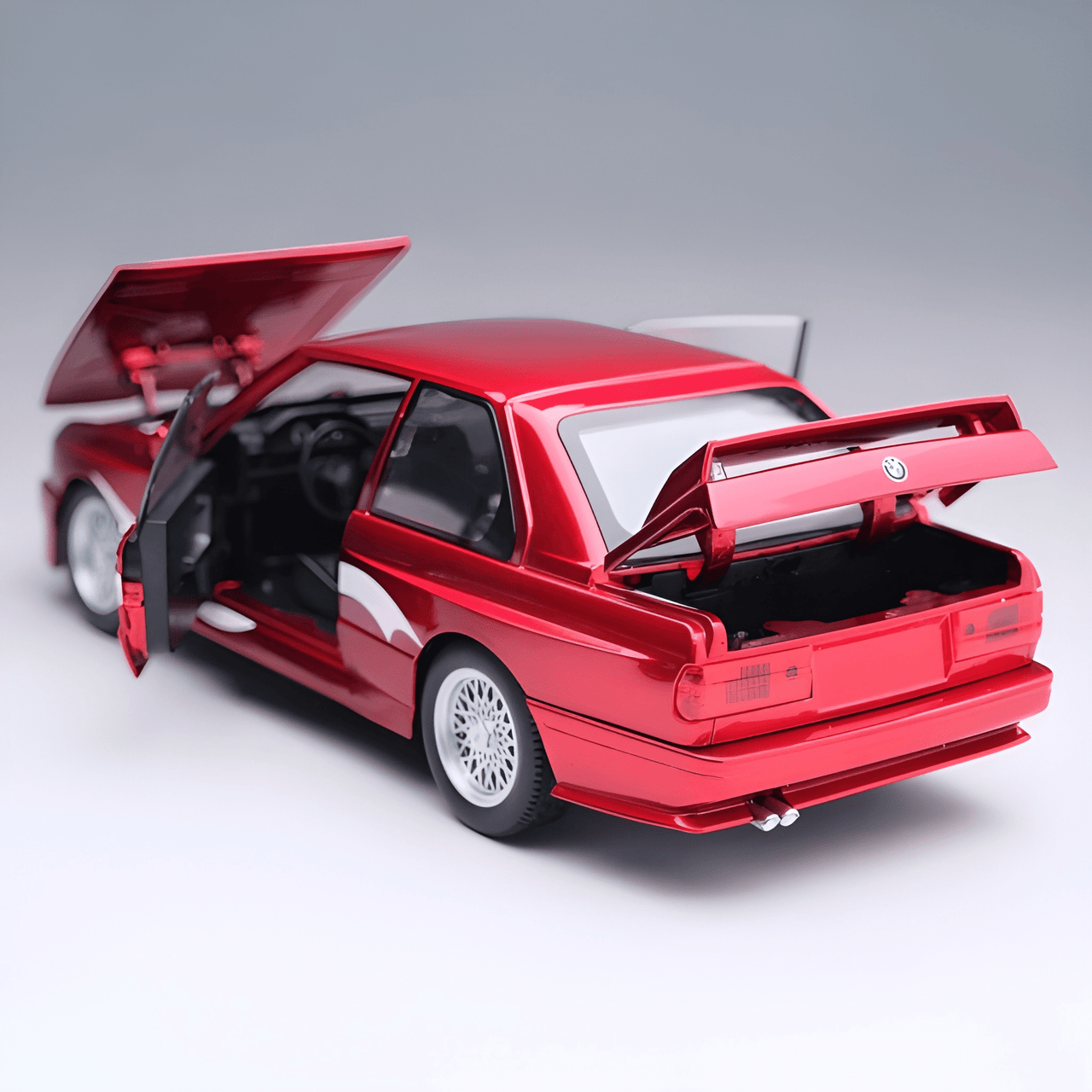 1:24 BMW M3 CLASSIC RED ALLOY DIECAST MODEL CAR