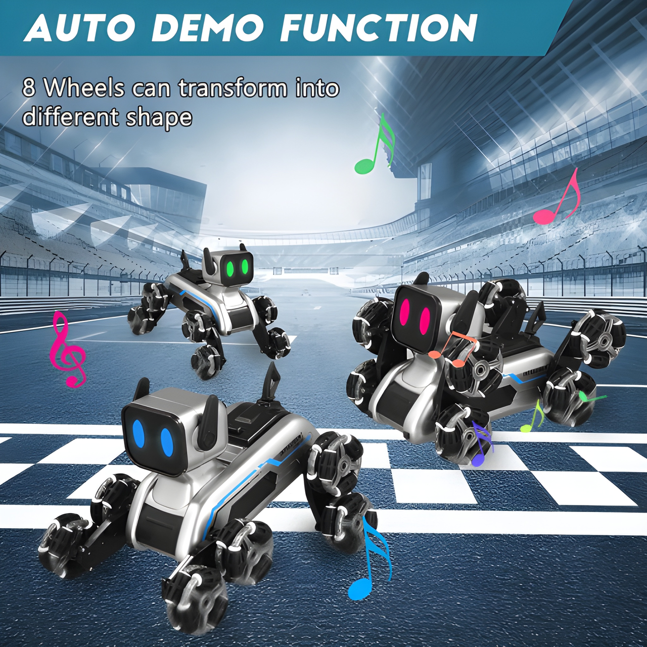 SMART INTERACTIVE ROBOT DOG WITH MUSIC AND LIGHT