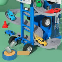 Thumbnail for 2 IN 1 TRACK PARKING BUILDING CAR TOY