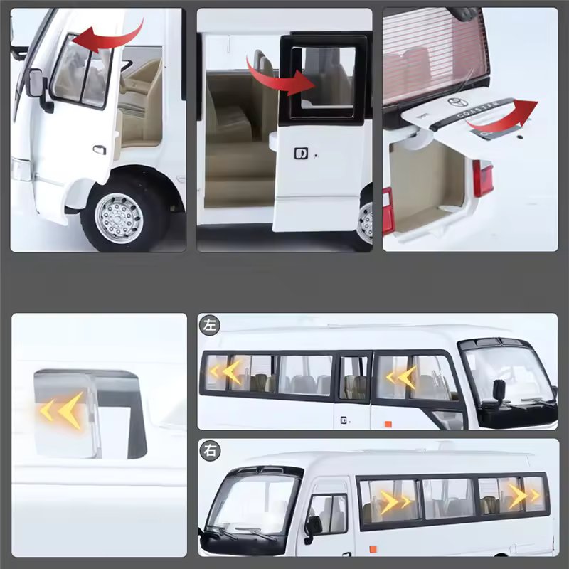 1:24 COASTER BUS DIECAST ALLOY MODEL CAR