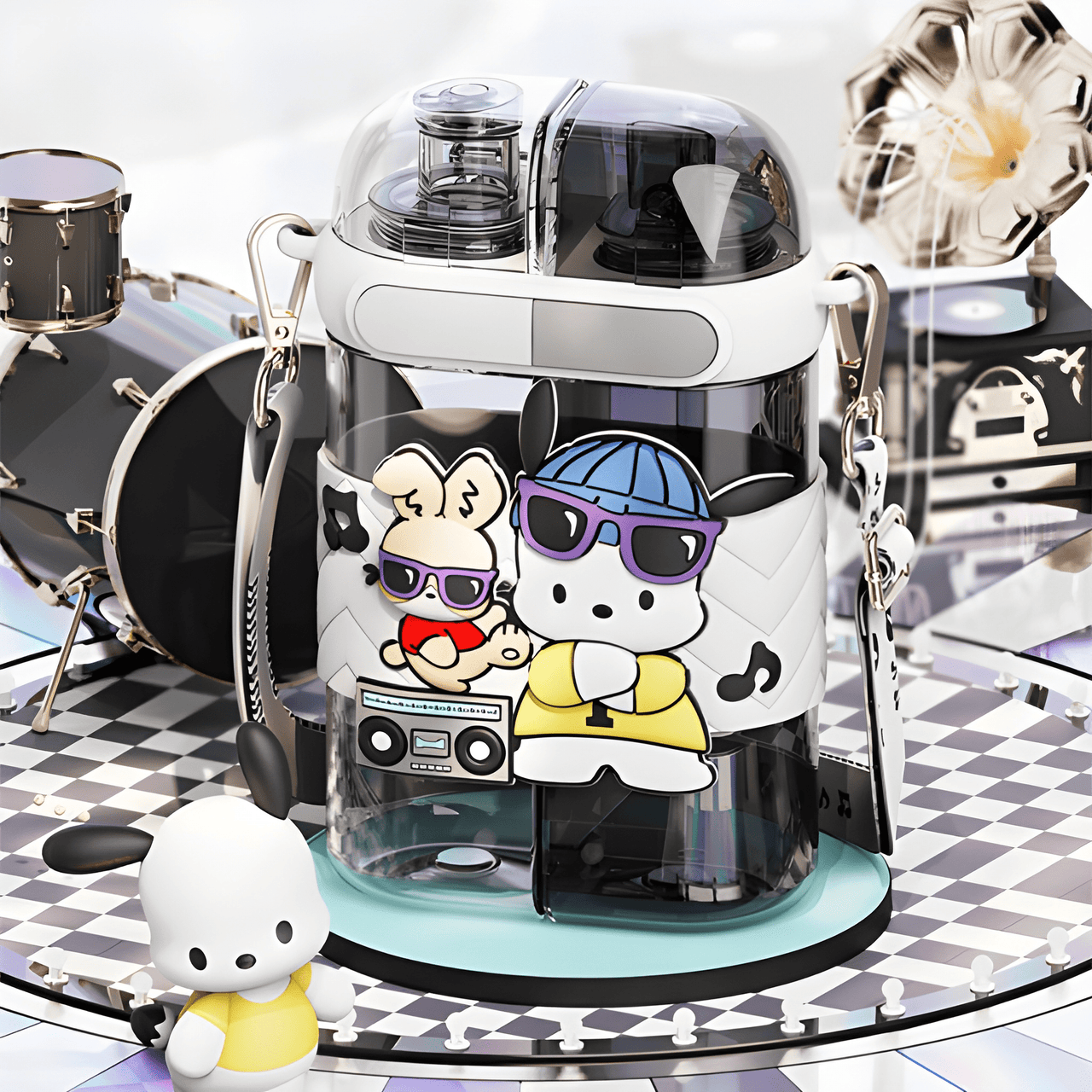 KAWAII DOUBLE POUCH – BUNNY  WATER BOTTEL