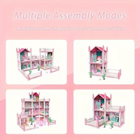 Thumbnail for GRAND PRINCESS DOLL HOUSE MANSION – 3-STOREY PLAY HOUSE WITH FURNITURE