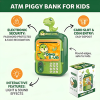 Thumbnail for INTERACTIVE DINOSAUR MONEY SAFE WITH FINGERPRINT LOCK