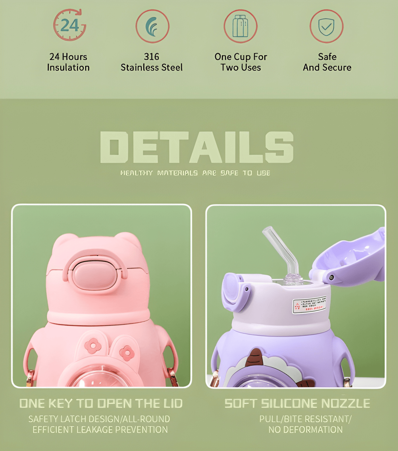 KAWAI ANIMAL ADVENTURE BOTTLES