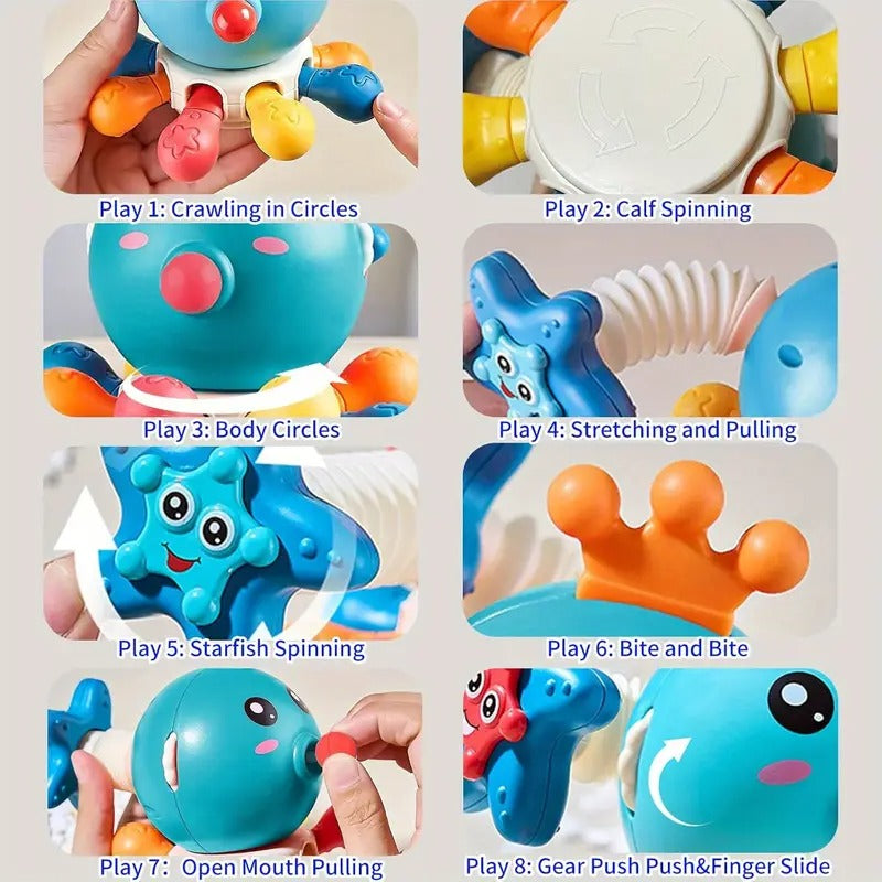 COLORFUL OCTOPUS SPINNING CUBE FOR KIDS