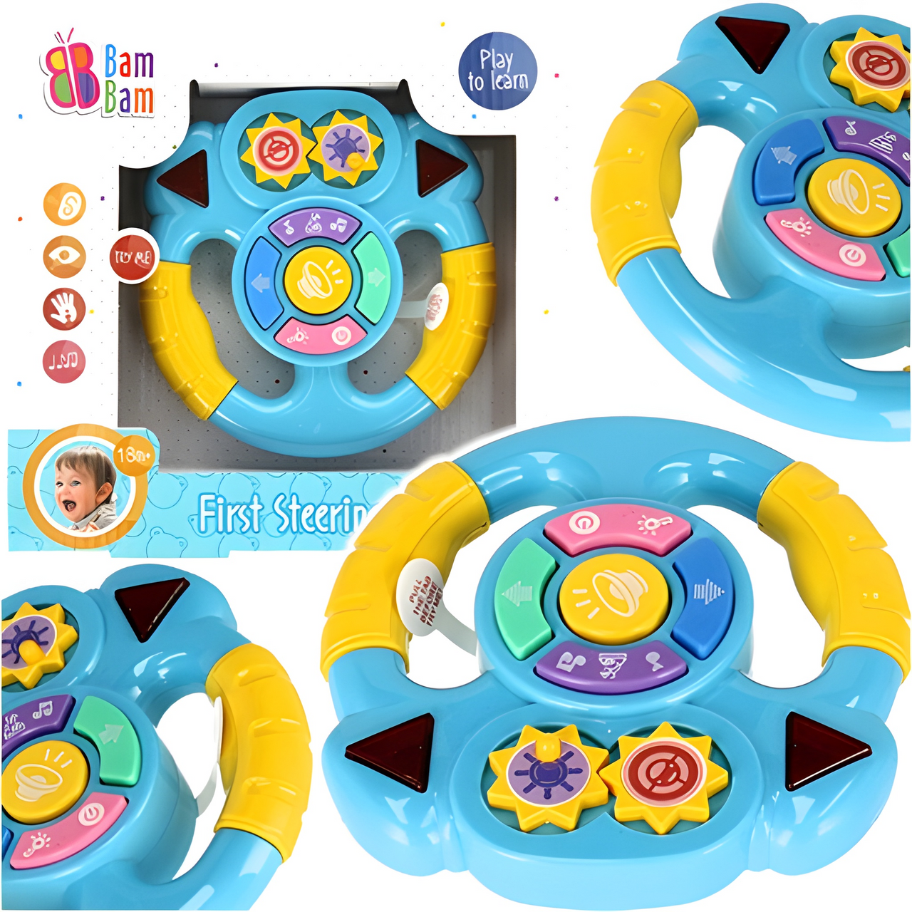 INTERACTIVE MUSICAL STERRING WHEEL & KEY SET
