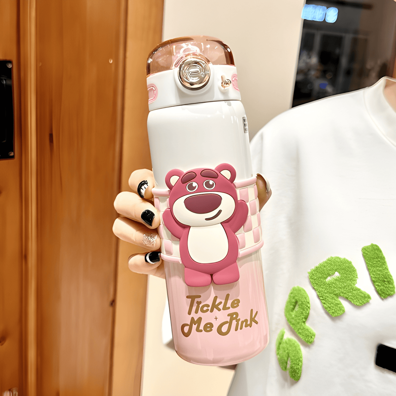 TICKLE ME PINK LOTSO STRAWBEAR HUG BOTTLE