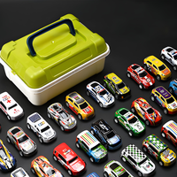 Thumbnail for 12-PIECE PULL-BACK CAR SET - ASSORTED VEHICLES WITH STORAGE CASE