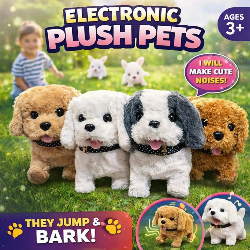 CUTE WALKING DOG PLUSH PET WITH SOUND ( PACK OF 1 )