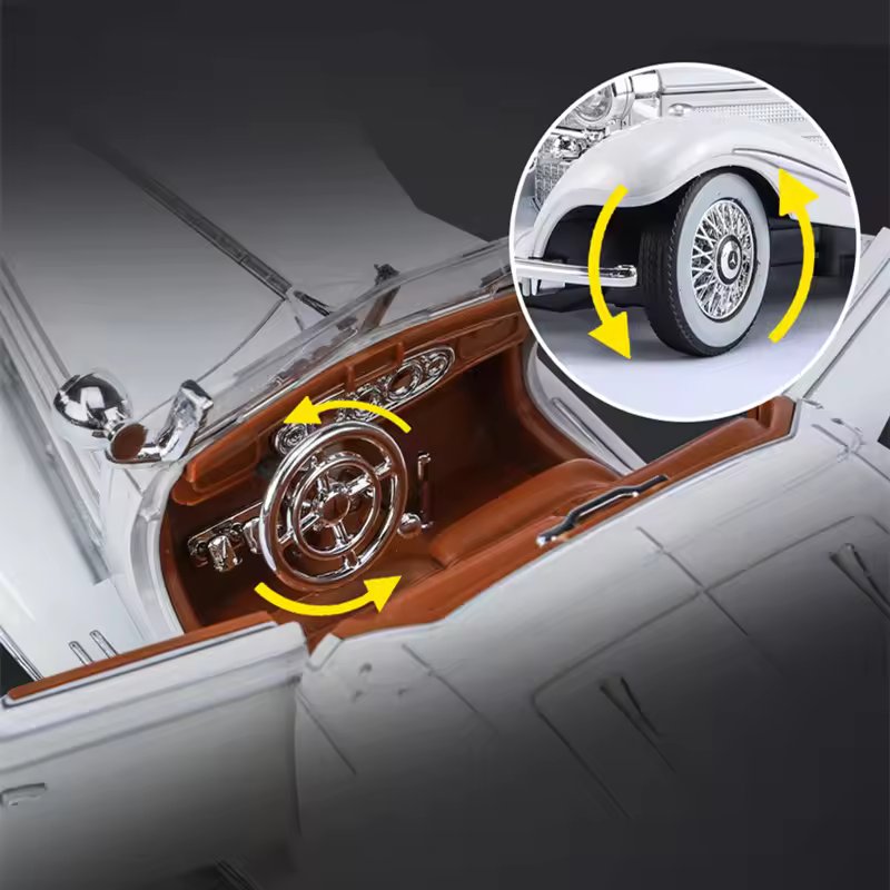 1:24 1936 MERCEDES-BENZ 500K METAL DEICAST MODEL