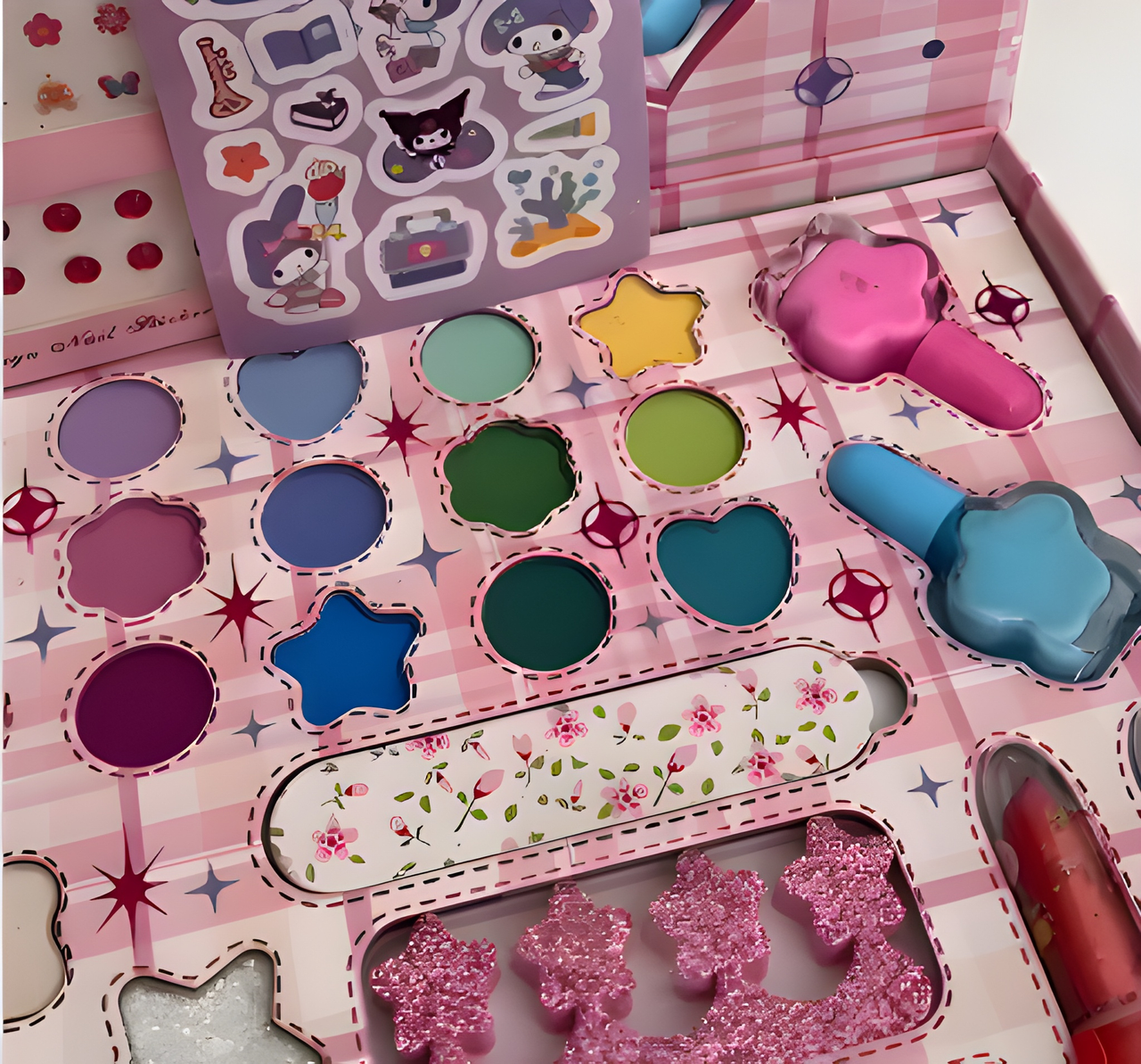 28 IN 1 KUROMI MAKEUP 3 LAYERS KIT FOR GIRLS