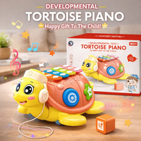 Thumbnail for MUSICAL TORTOISE PIANO LEARNING & FOR BABIES – LIGHT, SOUND & SHAPE ACTIVITY PLAYSET