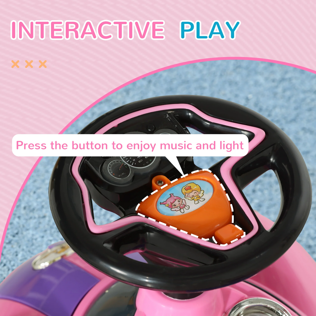 MINI COOPER KIDS TOLO PUSH CAR WITH MUSIC AND LIGHT
