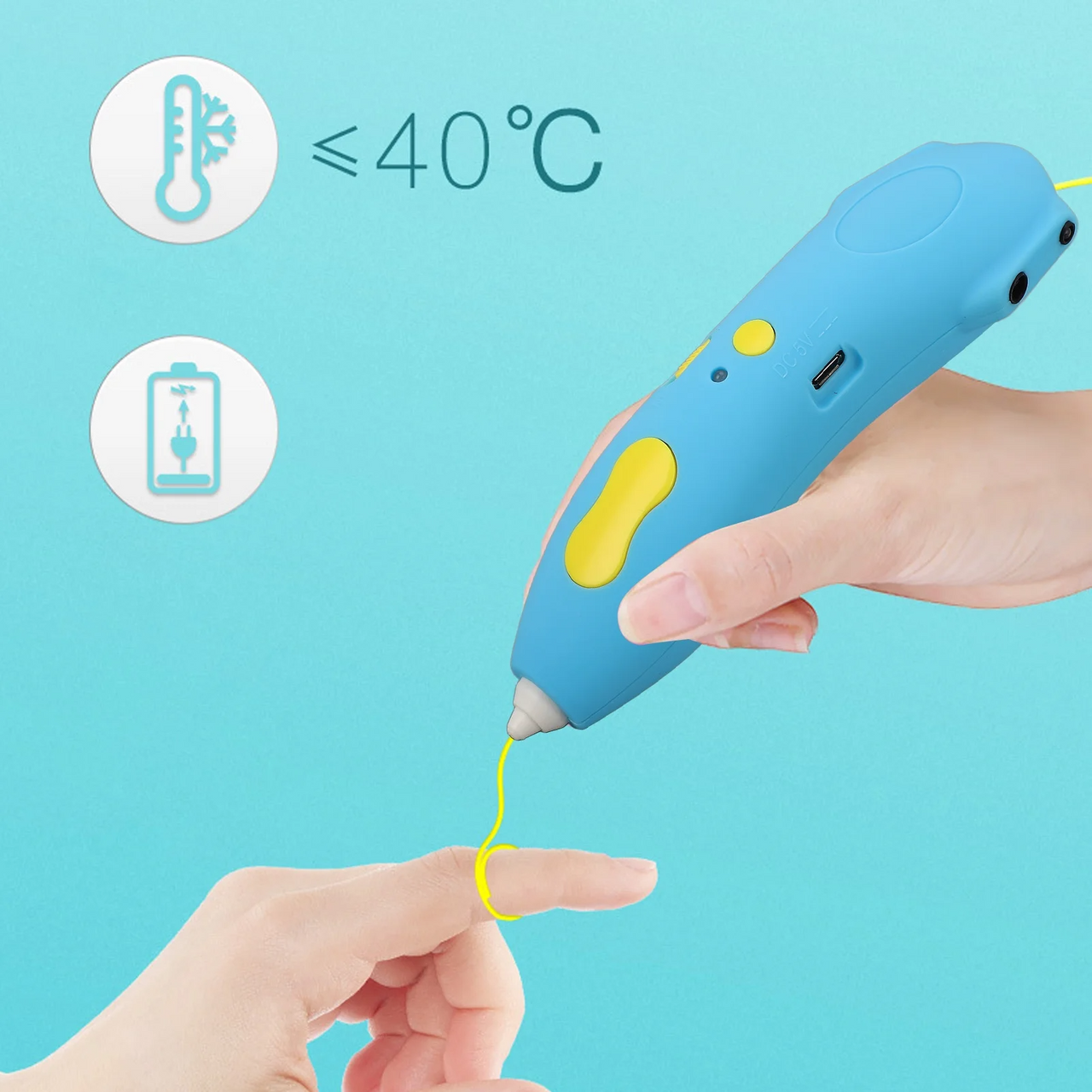 WIRELESS 3D PRINTING PEN WITH TOOLS