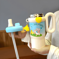 Thumbnail for RAINBOW KIDS SIPPER BOTTLE WITH HANDLE & STRAW