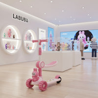 Thumbnail for LABUBU THEME 3 IN 1 FOLDABLE SCOOTY WITH MUSIC AND LIGHTS