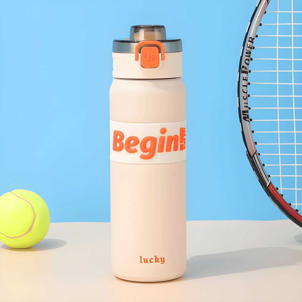 BEGIN LUCKY – STYLISH SPORTS WATER BOTTLES ( PACK OF 1 )