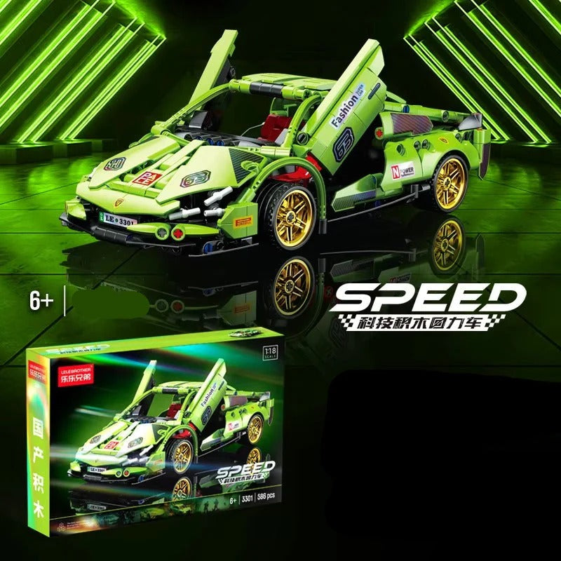 1:18 SPEED PULL BACK BLOCKS - 451PCS