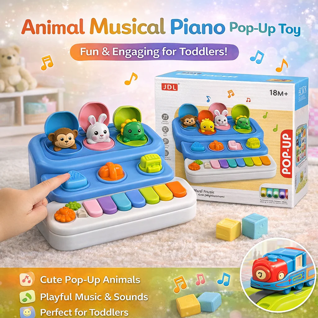 2 IN 1 ANIMAL MUSICAL PIANO & XYLOPHONE
