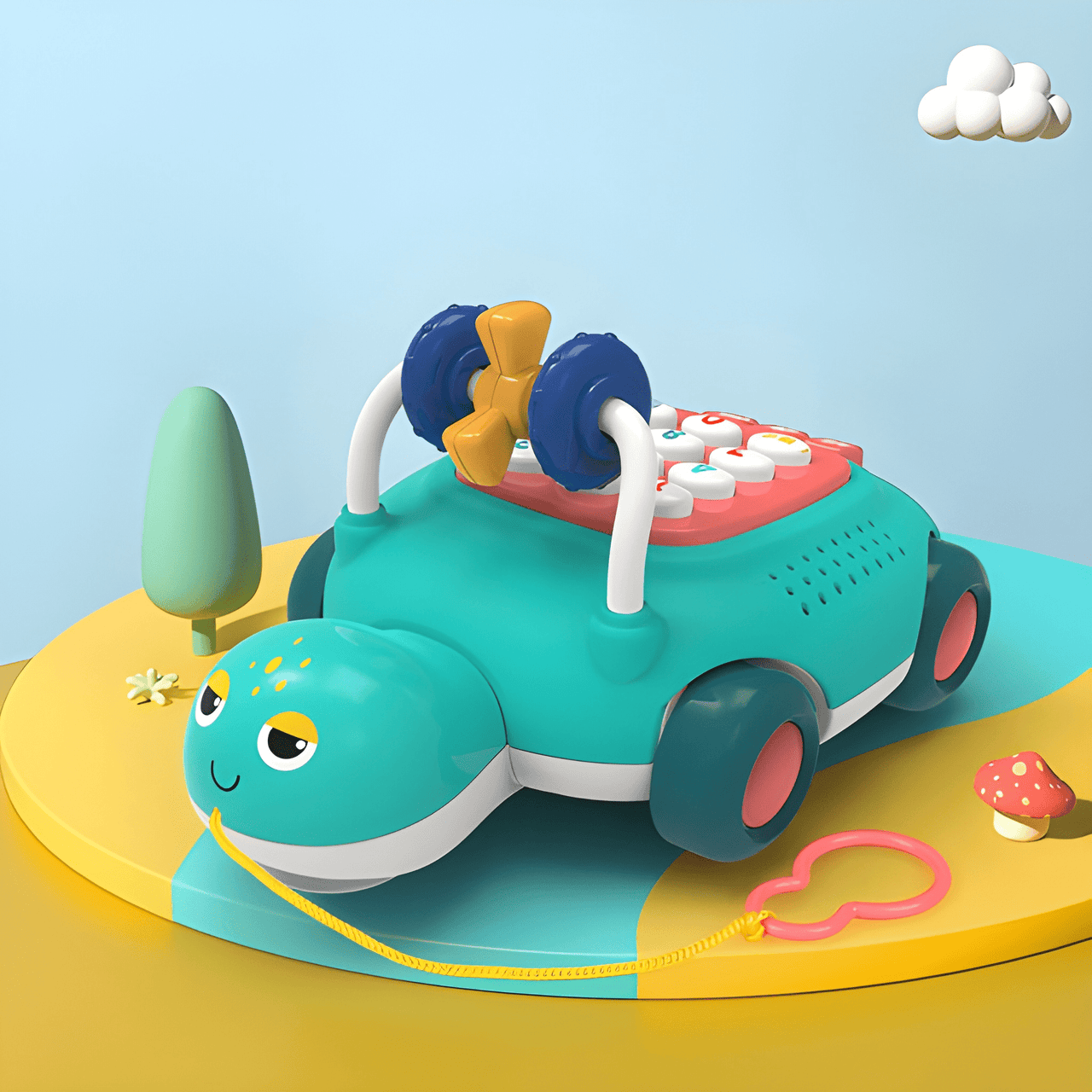 EDUCATIONAL MUSICAL TURTLE PHONE TOY
